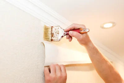 Pose de papier peint à Pugey — revêtements muraux et toiles de verre